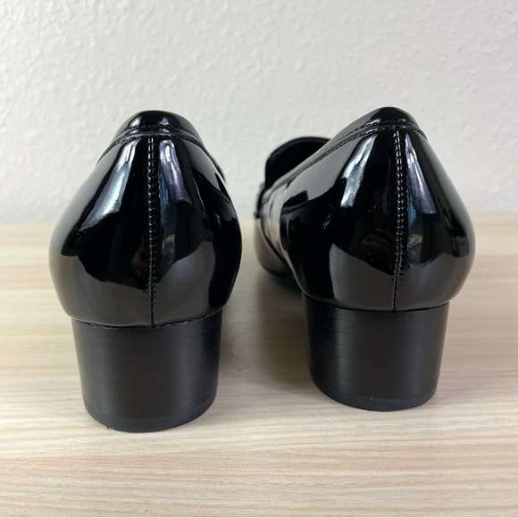 Marc Fisher Black Leker Loafer Preppy Career Office Casual Almond Toe 6.5 - Picture 4 of 7